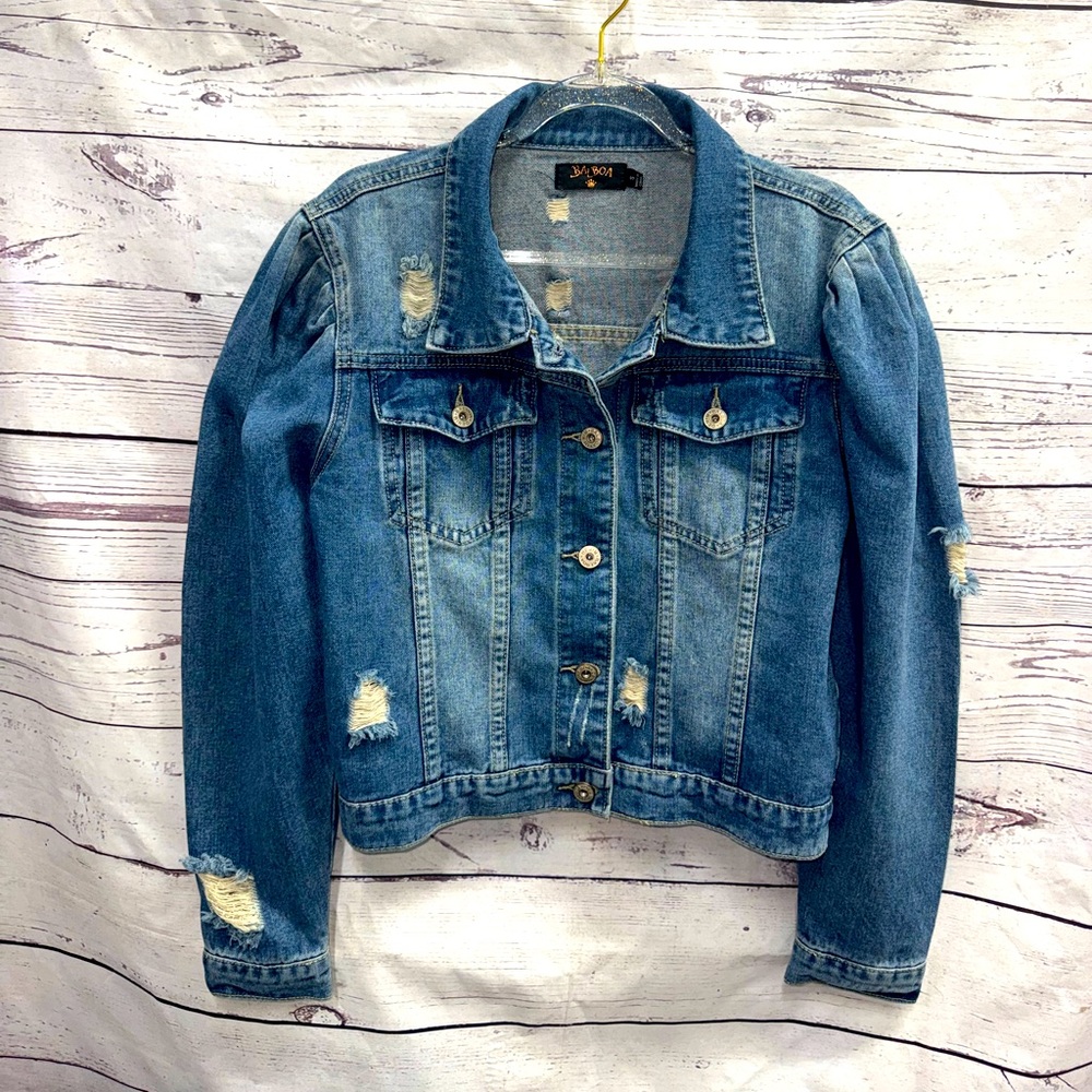 Blue Denim Jean Jacket Size Small